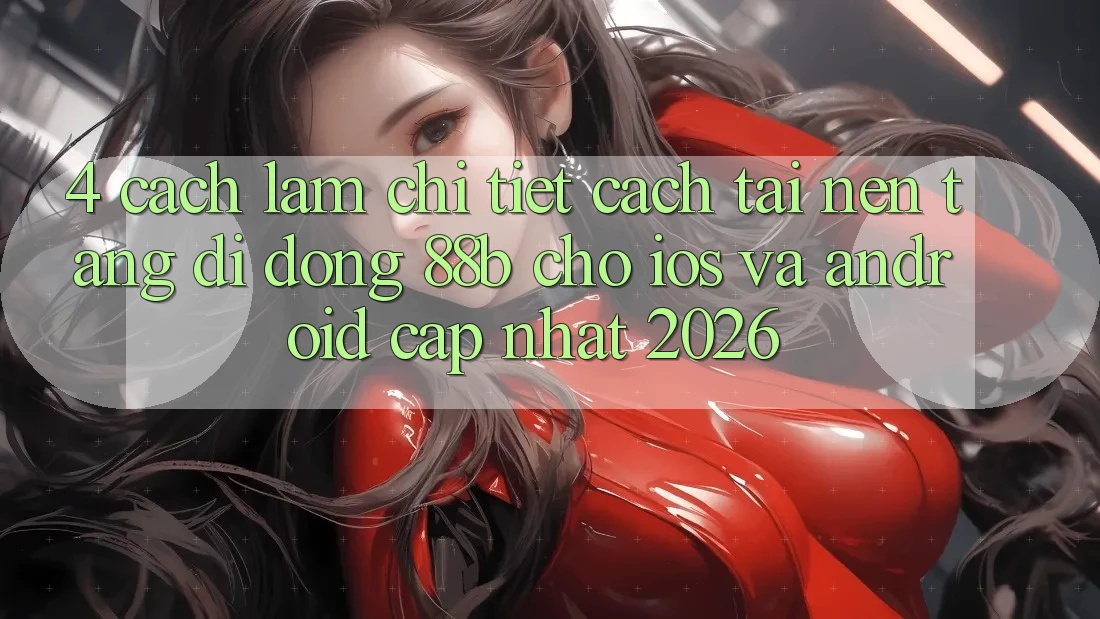 4. Cách làm Chi Tiết Cách Tải Nền tảng di động 88b Cho iOS và Android (Cập Nhật 2026)