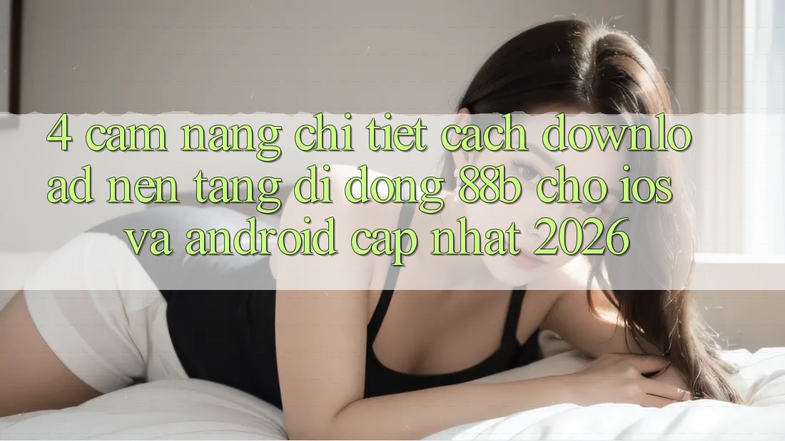 4. Cẩm nang Chi Tiết Cách Download Nền tảng di động 88b Cho iOS và Android (Cập Nhật 2026)