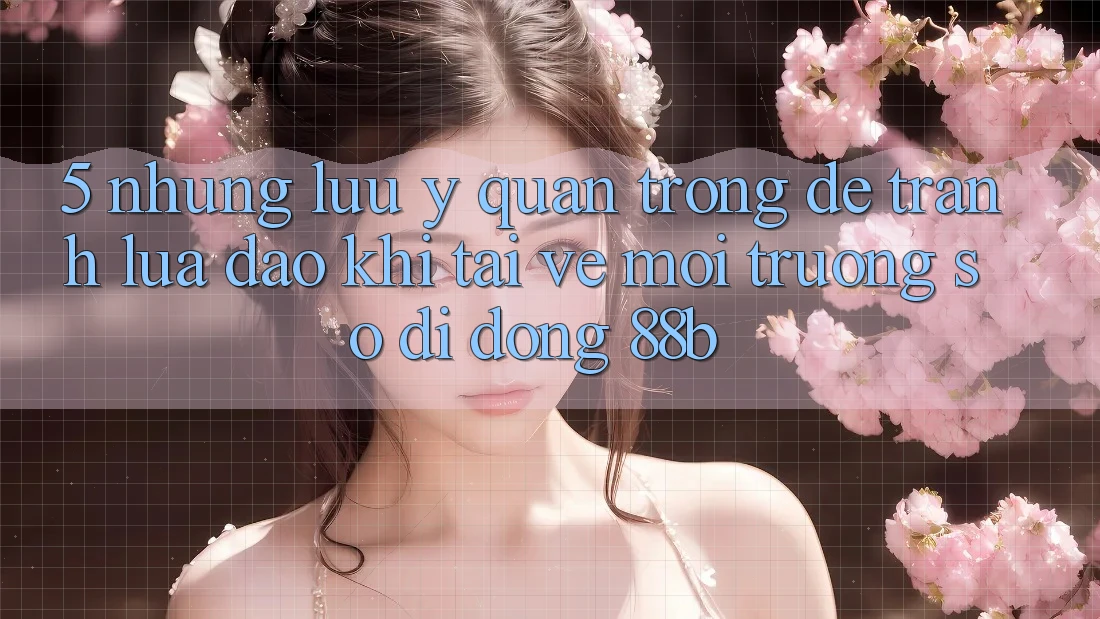 5. Những Lưu Ý Quan Trọng Để Tránh Lừa Đảo Khi Tải về Môi trường số di động 88b