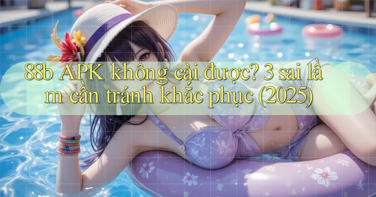 88b APK không cài được 3 sai lầm cần tránh khắc phục (2025)