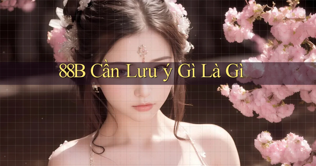 88b cần lưu ý gì là gì