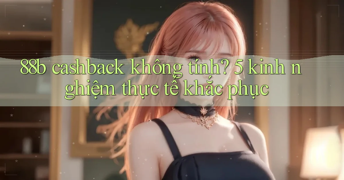 88b cashback không tính 5 kinh nghiệm thực tế khắc phục