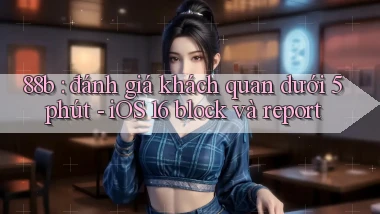 88b đánh giá khách quan dưới 5 phút   iOS 16 block và report
