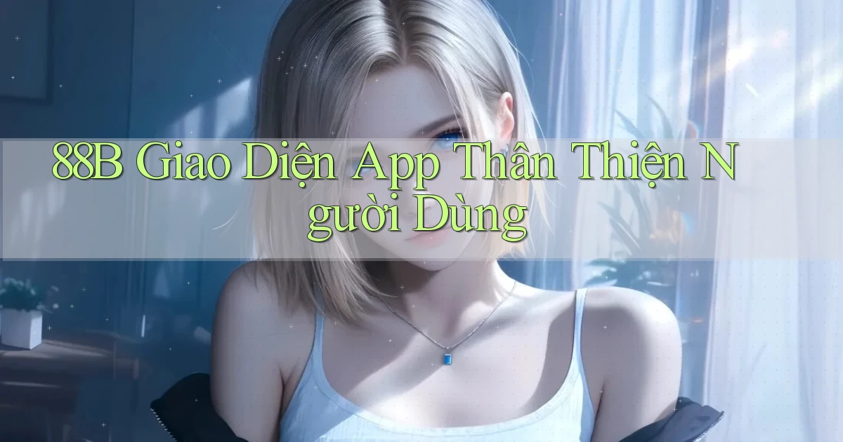 88b  giao diện app thân thiện người dùng