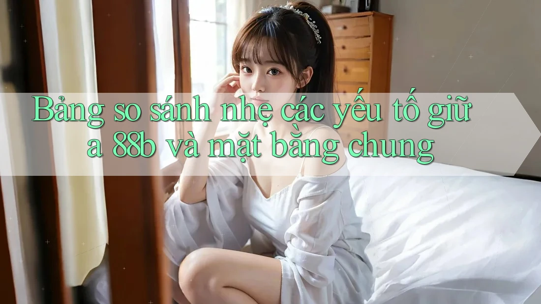 Bảng so sánh nhẹ các yếu tố giữa 88b và mặt bằng chung