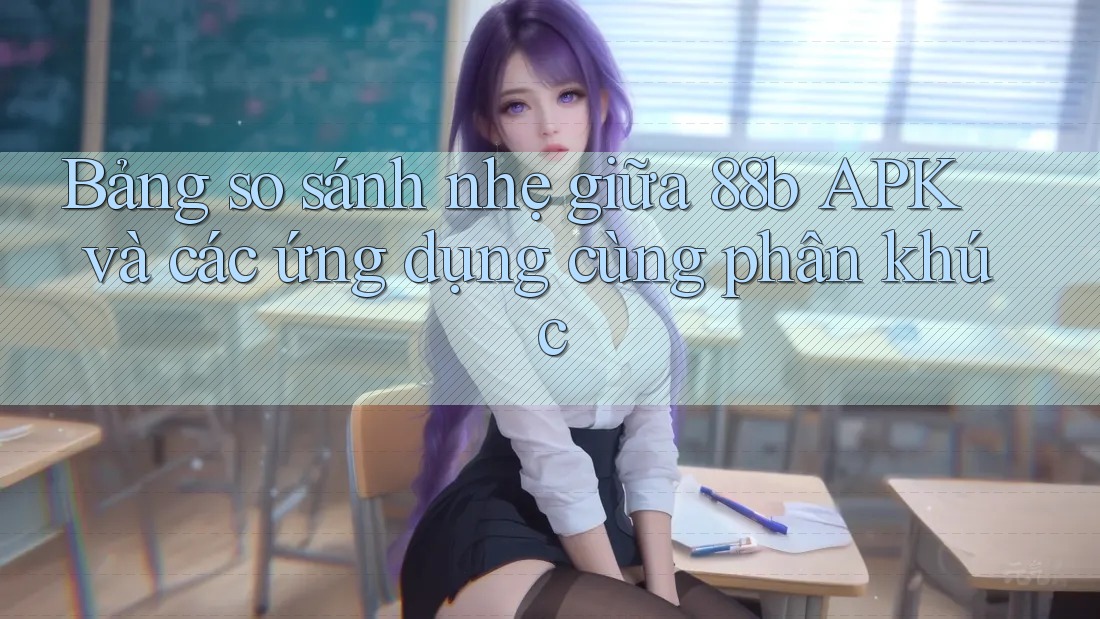 Bảng so sánh nhẹ giữa 88b APK và các ứng dụng cùng phân khúc
