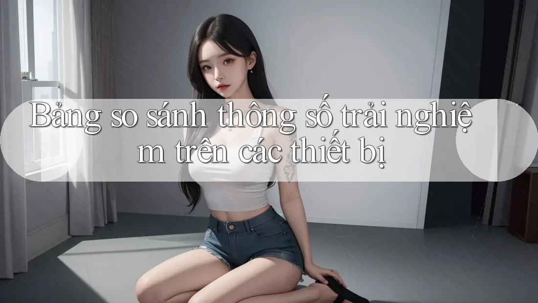Bảng so sánh thông số trải nghiệm trên các thiết bị