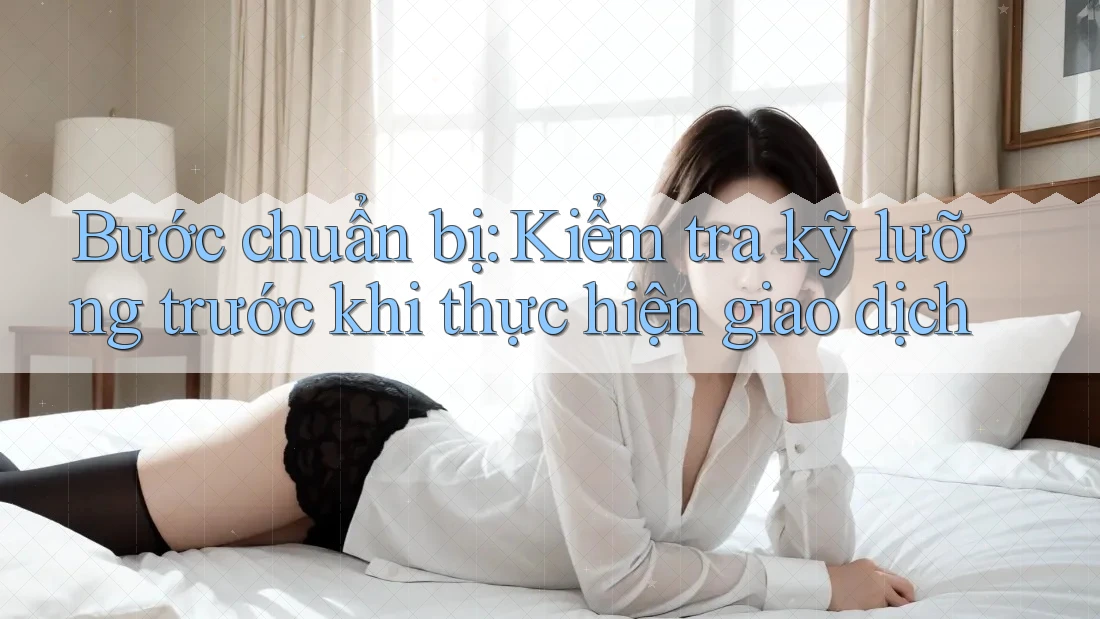 Bước chuẩn bị: Kiểm tra kỹ lưỡng trước khi thực hiện giao dịch