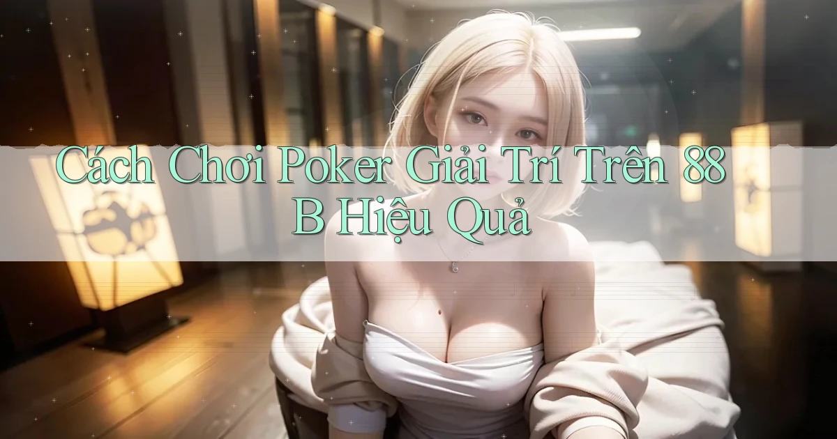 cách chơi poker giải trí trên 88b hiệu quả