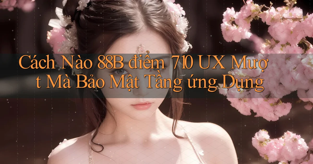 Cách nào 88b điểm 710 UX mượt mà bảo mật tầng ứng dụng