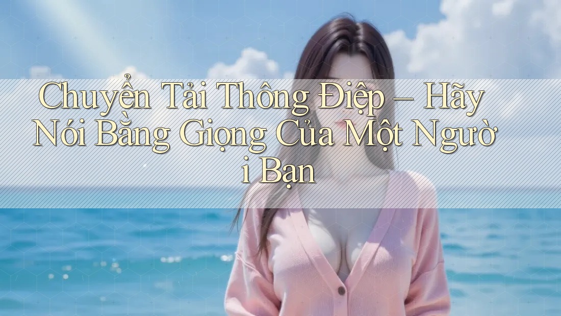 Chuyển Tải Thông Điệp – Hãy Nói Bằng Giọng Của Một Người Bạn