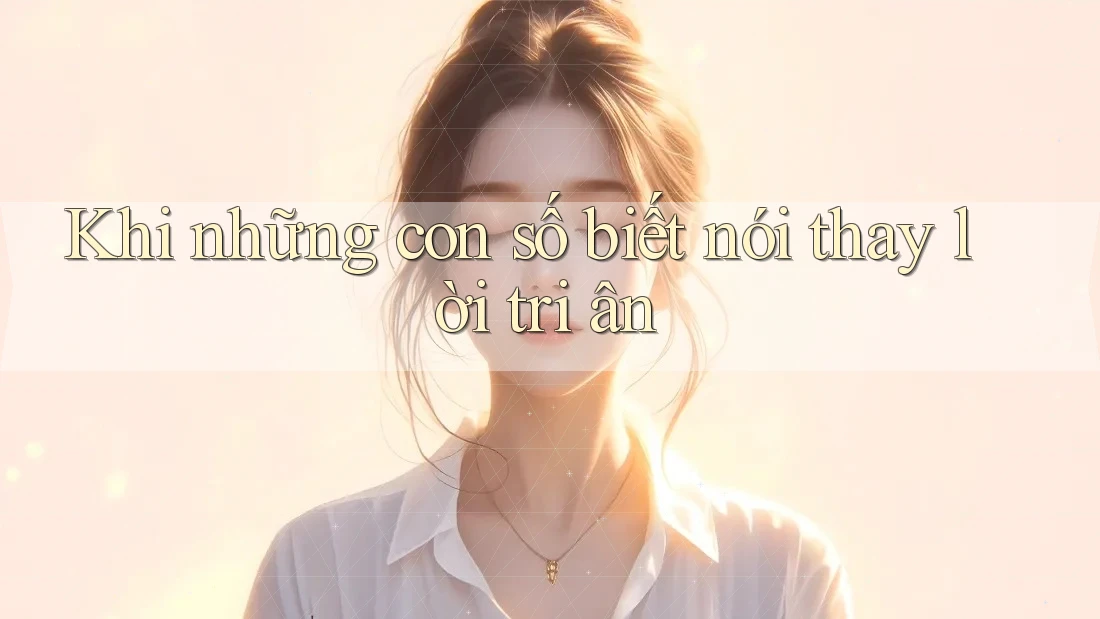 Khi những con số biết nói thay lời tri ân