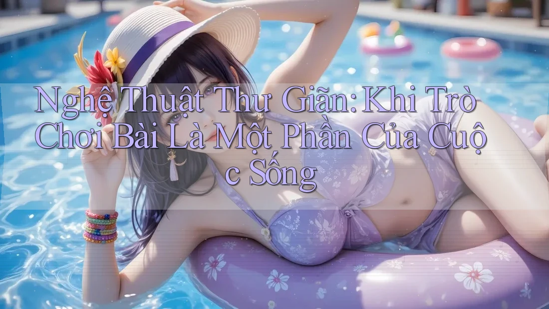 Nghệ Thuật Thư Giãn: Khi Trò Chơi Bài Là Một Phần Của Cuộc Sống Nghệ Thuật Thư Giãn: Khi Trò Chơi Bài Là Một Phần Của Cuộc Sống