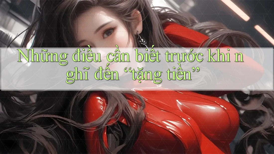 Những điều cần biết trước khi nghĩ đến “tặng tiền”