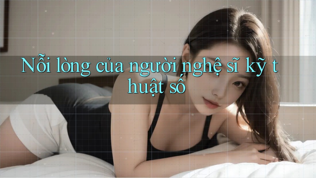 Nỗi lòng của người nghệ sĩ kỹ thuật số