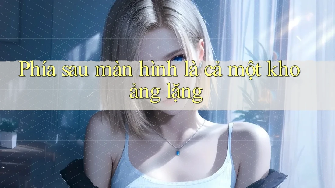 Phía sau màn hình là cả một khoảng lặng
