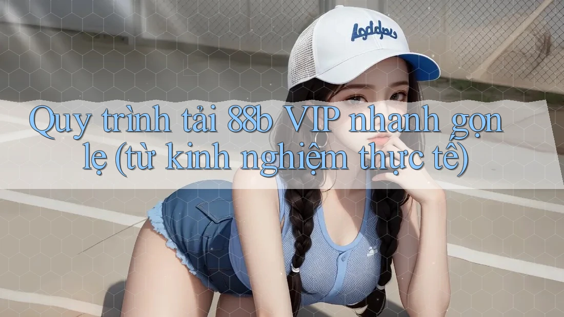 Quy trình tải 88b VIP nhanh gọn lẹ (từ kinh nghiệm thực tế)