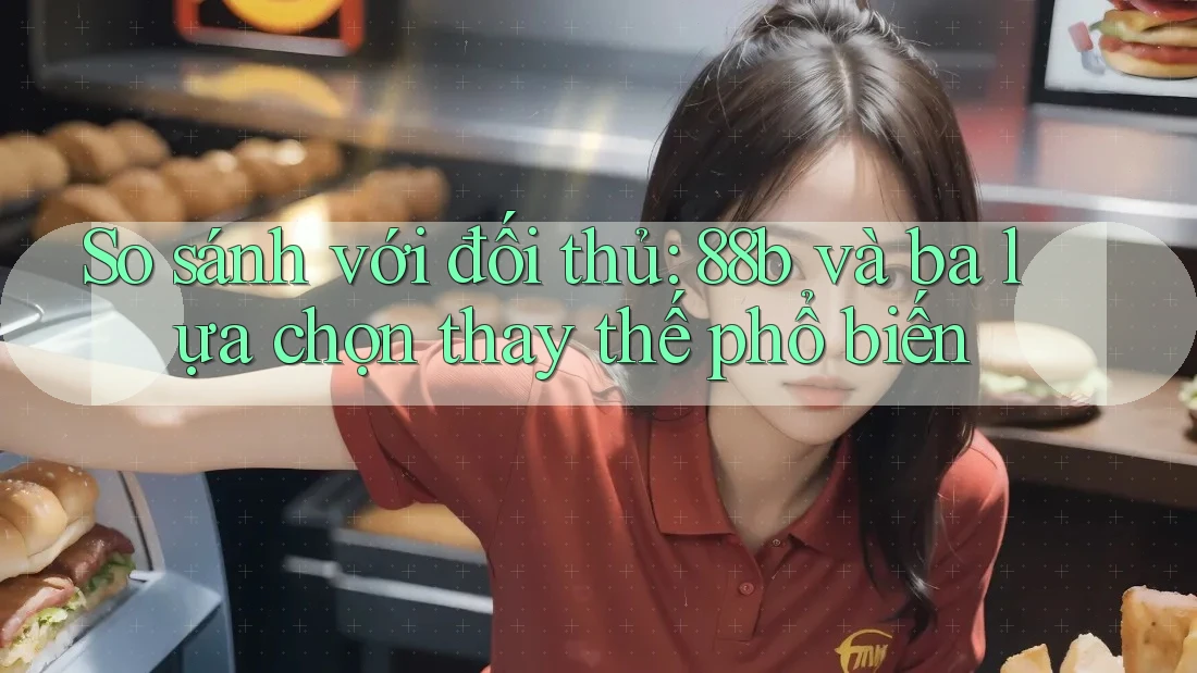 So sánh với đối thủ: 88b và ba lựa chọn thay thế phổ biến