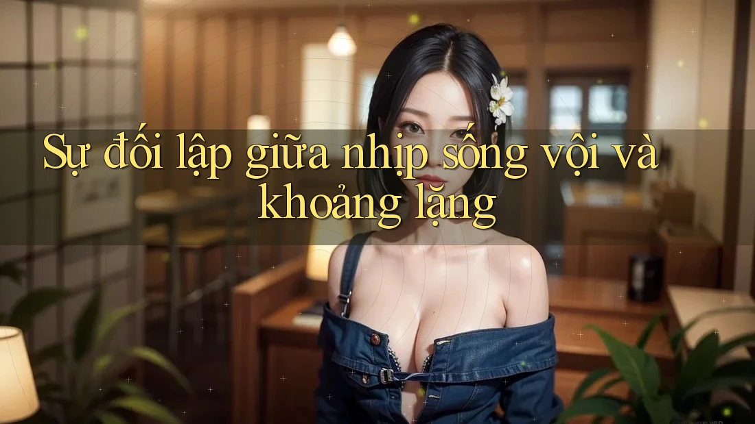 Sự đối lập giữa nhịp sống vội và khoảng lặng