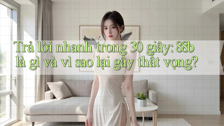 Trả lời nhanh trong 30 giây: 88b là gì và vì sao lại gây thất vọng?