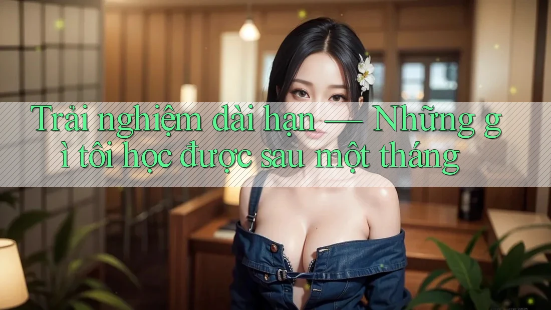 Trải nghiệm dài hạn — Những gì tôi học được sau một tháng