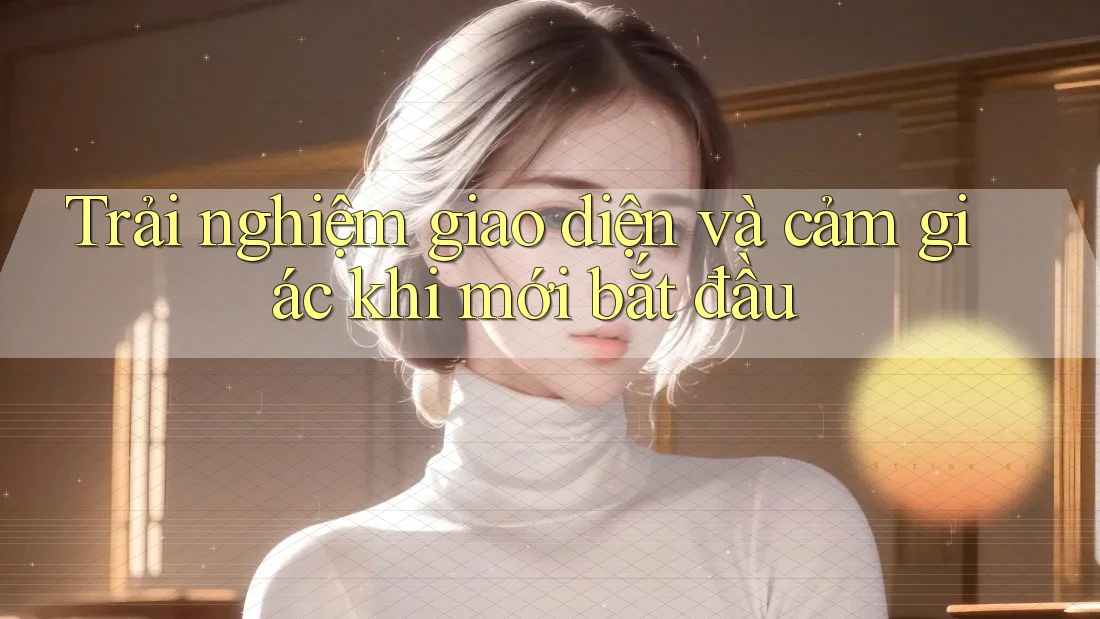 Trải nghiệm giao diện và cảm giác khi mới bắt đầu